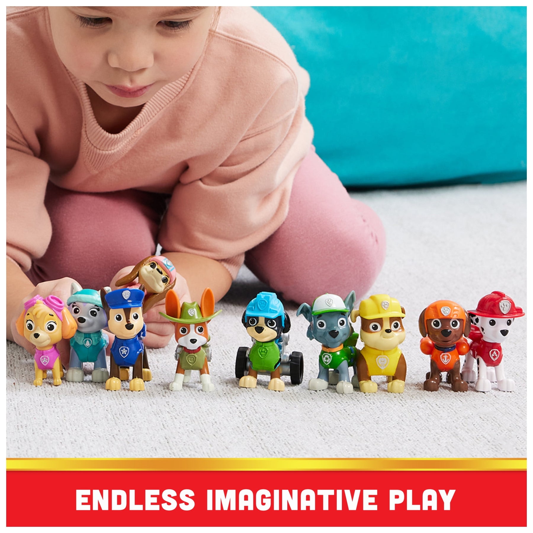 PAW Patrol, All Paws on Deck, 10 Collectible Toy Figures Gift Pack for Kids Ages 3+