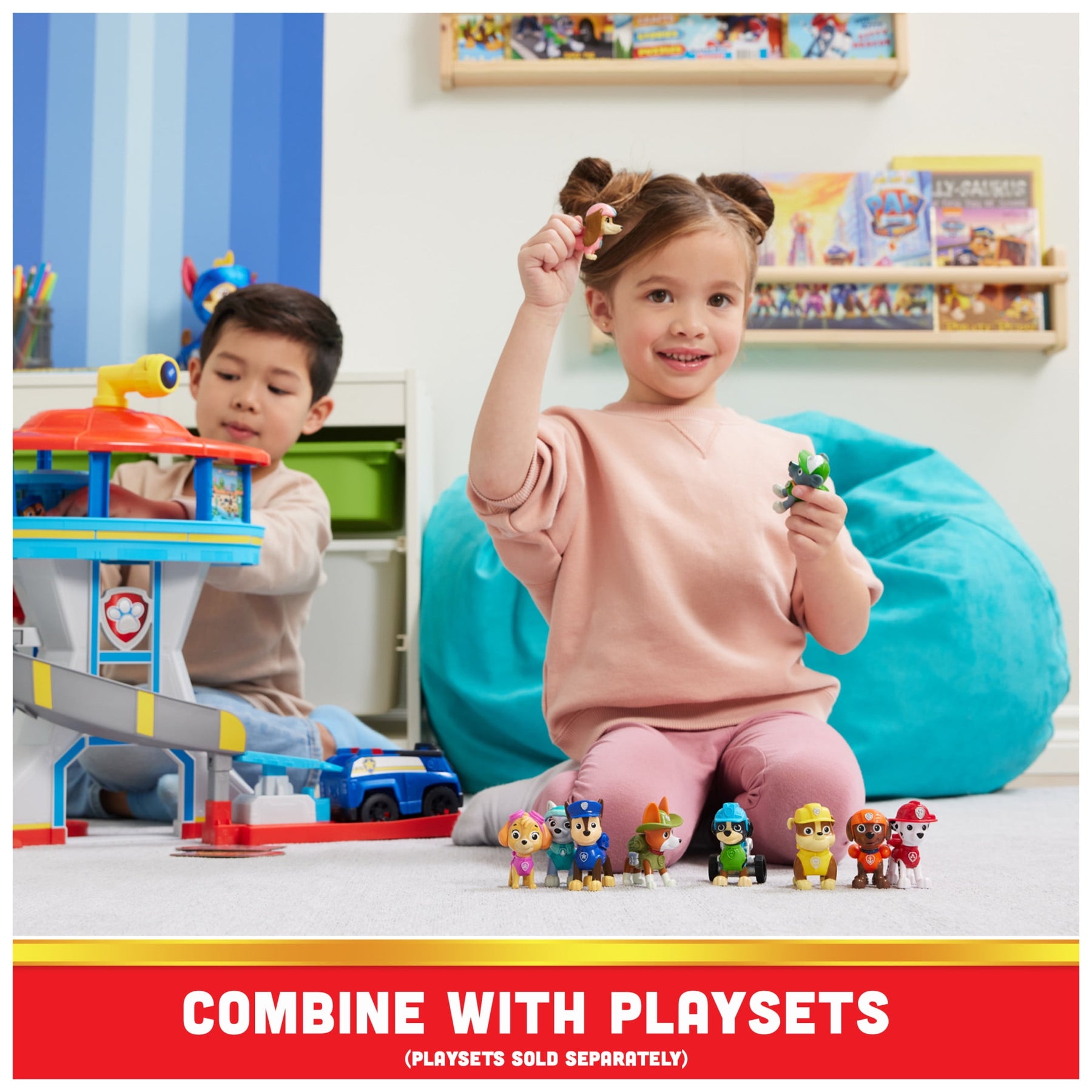 PAW Patrol, All Paws on Deck, 10 Collectible Toy Figures Gift Pack for Kids Ages 3+