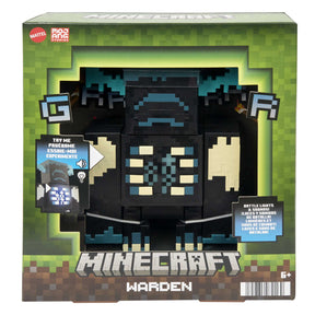 Minecraft Warden Action Figure with Lights, Sounds & Attack Mode, Collectible Toy, 3.25-inch scale