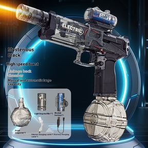 Fire Rat Electric Water Pistol Cool Light Full Automatic Water Spray Gun Summer Toy Sports Entertainment Children Gifts