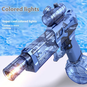 Fire Rat Electric Water Pistol Cool Light Full Automatic Water Spray Gun Summer Toy Sports Entertainment Children Gifts