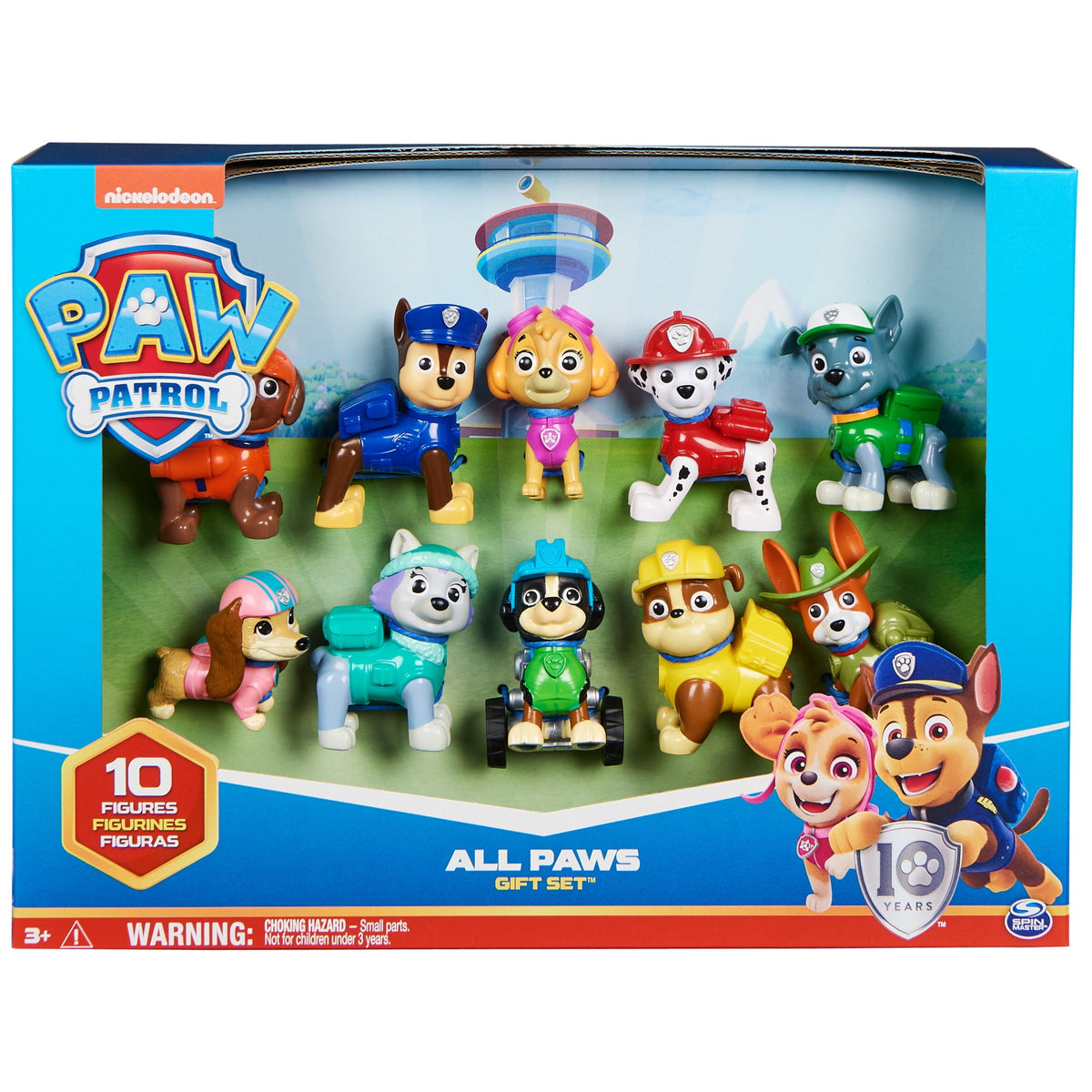 PAW Patrol, All Paws on Deck, 10 Collectible Toy Figures Gift Pack for Kids Ages 3+